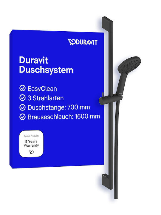 Duravit Duschsäule ohne Armatur Schwarz