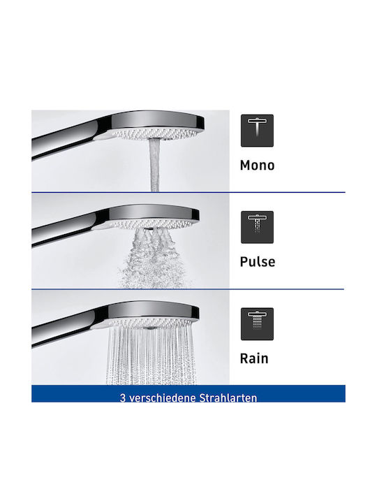 Duravit Στήλη Ντουζ χωρίς Μπαταρία Μαύρη