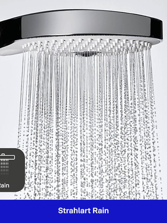 Duravit Coloană de duș fără Baterie Argintiu