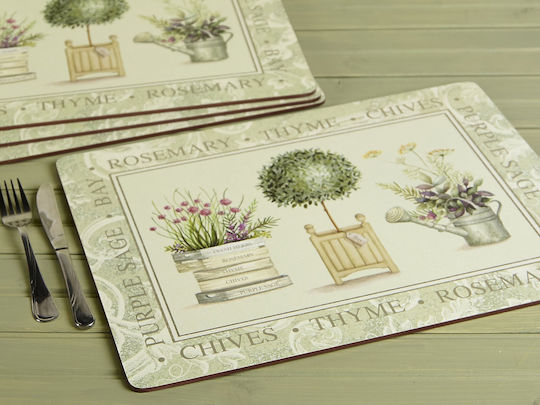 Creative Rund Untersetzer Hölzernes Beige 4Stück Creative Rund Untersetzer Hölzernes Beige 4Stück
