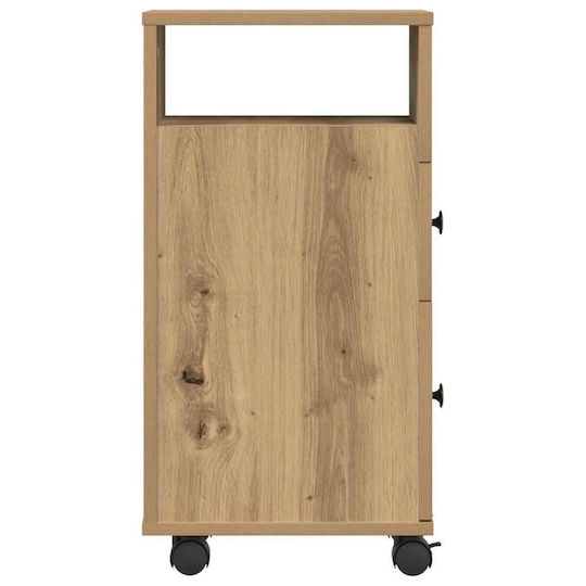 vidaXL Cabinet de baie L33xA23xÎ65cm Stejar