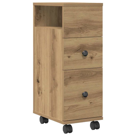 vidaXL Cabinet de baie L33xA23xÎ65cm Stejar