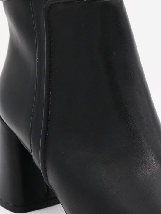 Damen Stiefeletten mit Mittelhohem Absatz Schwarz