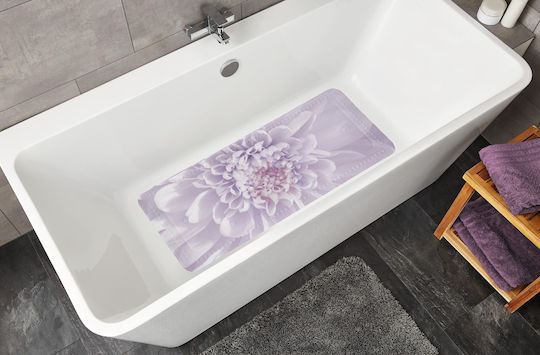 Kleine Wolke Rutschfeste Badewannenmatte mit Saugnäpfen Rosa 36x92cm