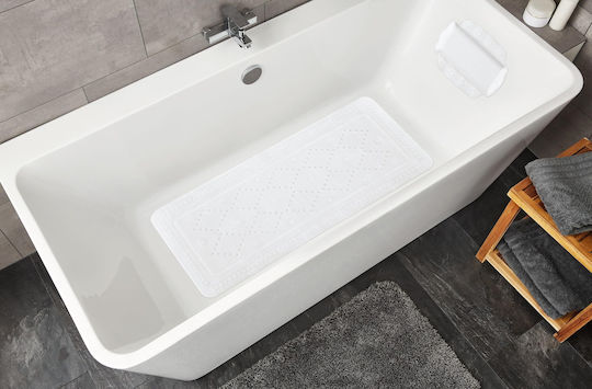 Kleine Wolke Arosa Bathtub Non-slip with Suction Cups White 36x92εκ.
