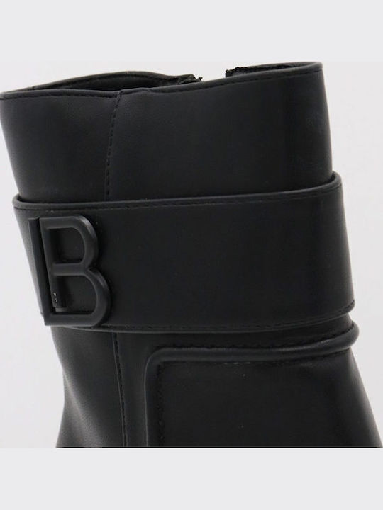 Damen Stiefeletten mit Mittelhohem Absatz Schwarz