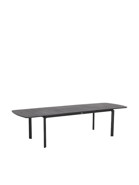 Sympo Bar Table Extendable Aluminum Gray 300x100x75cm
