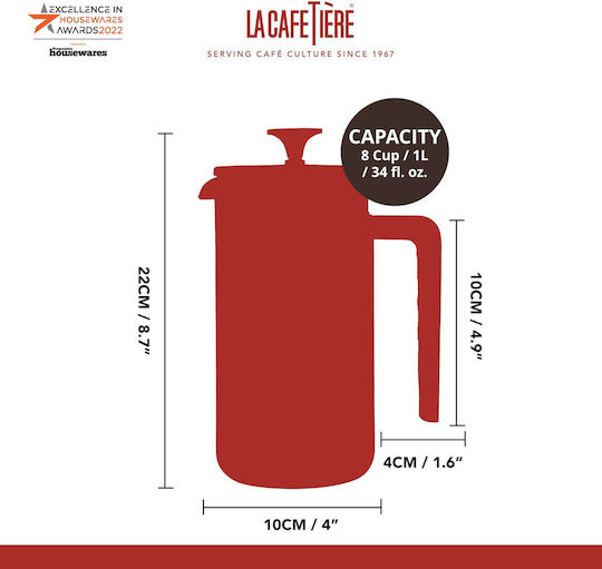 La Cafetière Französische Pressstempelkanne Schwarz