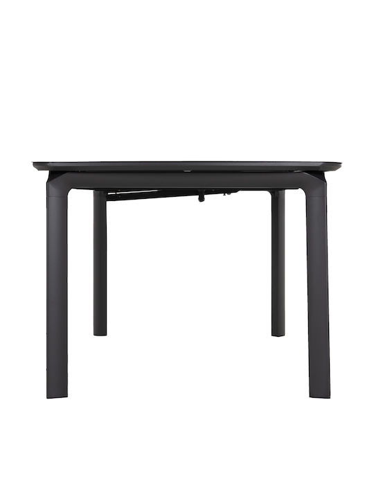 Sympo Bar Table Extendable Aluminum Gray 300x100x75cm
