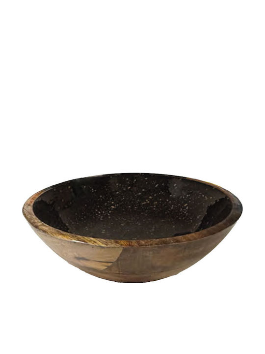 Prestige Σαλατιέρα Ξύλινη Μαύρη 30x12cm