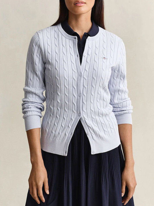 Gant Gant Damen Gestrickte Strickjacke Hellblau
