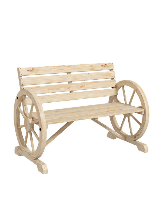 Παγκάκι Εξωτερικού Χώρου Ξύλινο 105.5x56x79cm