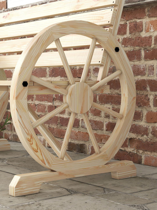 Παγκάκι Εξωτερικού Χώρου Ξύλινο 105.5x56x79cm