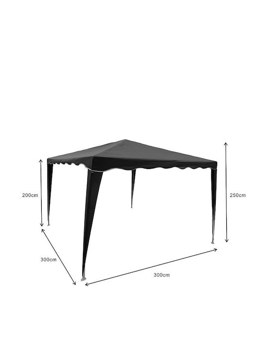 Pakketo Κιόσκι Κήπου Γκρι 3x3m