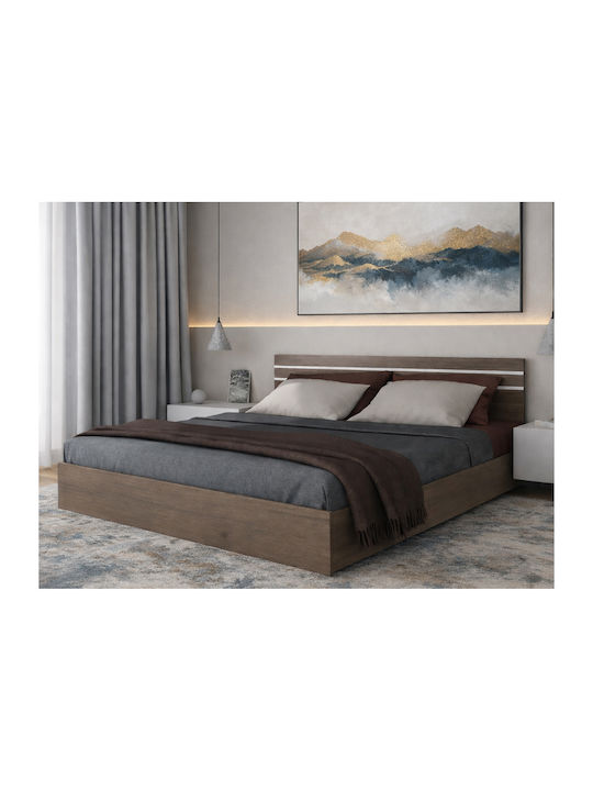 Κρεβάτι Ημίδιπλο Ξύλινο Riley Wenge120x200