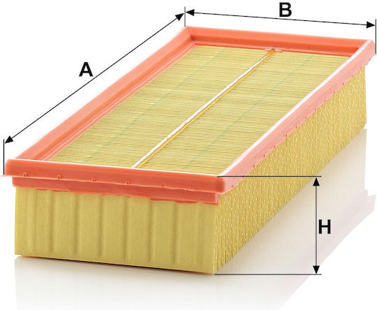 Mann Filter Car Air Filter for Audi 80 Volkswagen Caddy / Golf / Jetta