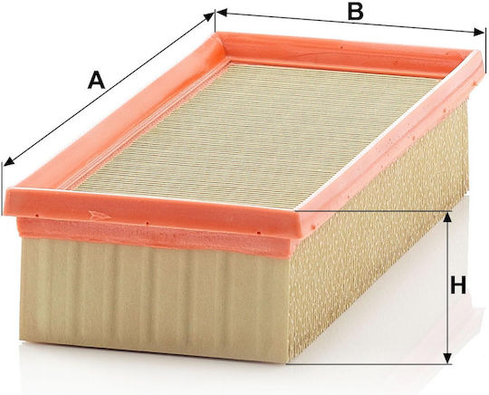 Mann Filter Filtru de Aer Auto pentru Mitsubishi Colț