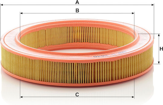 Mann Filter Luftfilter für Autos für Opel Ascona / Corsa / Kadett / Manta / Aufzeichnung / Vectra