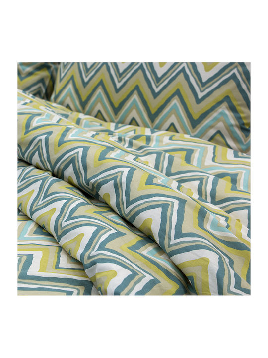 Lino Home Flots Super-Double Bed Sheets Set 240x260cm 4 Pieces