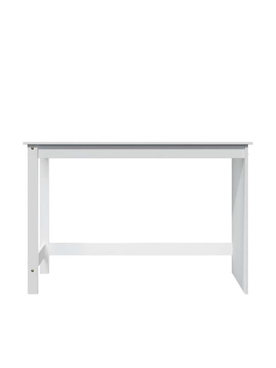 Desk Solid Wood White 112x50x75 cm