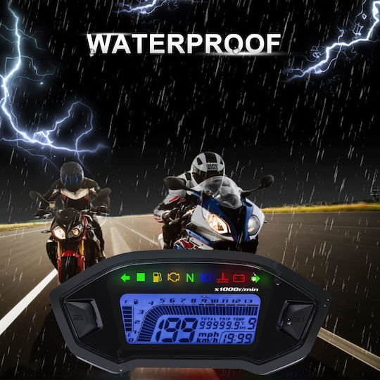 Digital Motorcycle Speedometer
