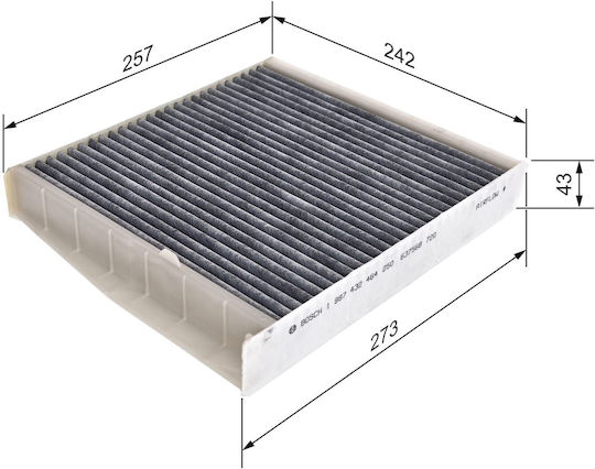 Bosch Activated Carbon Cabin Filter Volvo S60 / S80 / XC 70 / XC 90