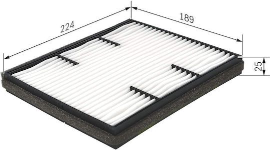 Bosch Filtru de Cabină Chevrolet Lacetti / Nubira Daewoo Lacetti / Nubira