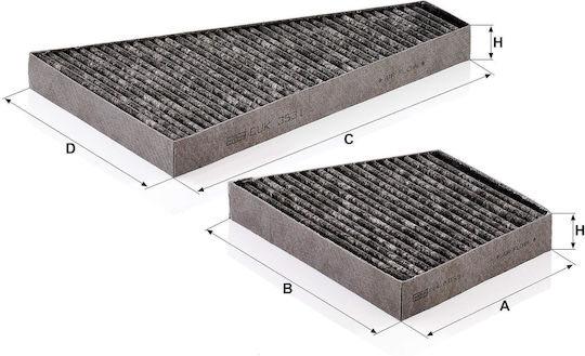 Mann Filter Filtru de Cabină Volkswagen Phaeton