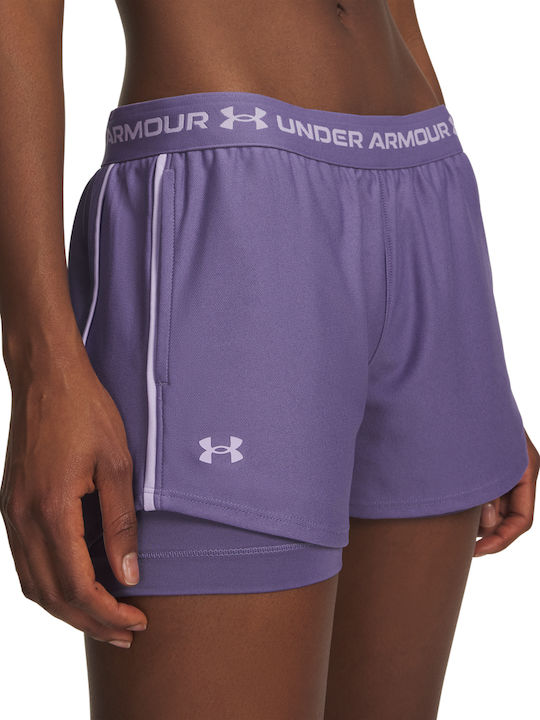 Pantaloni Scurți Sportivi Violet Pentru Femei