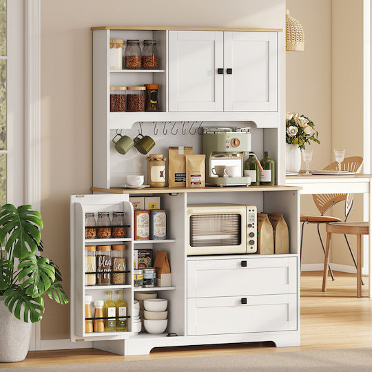 Floor Kitchen Cabinet White 100x40x62cm