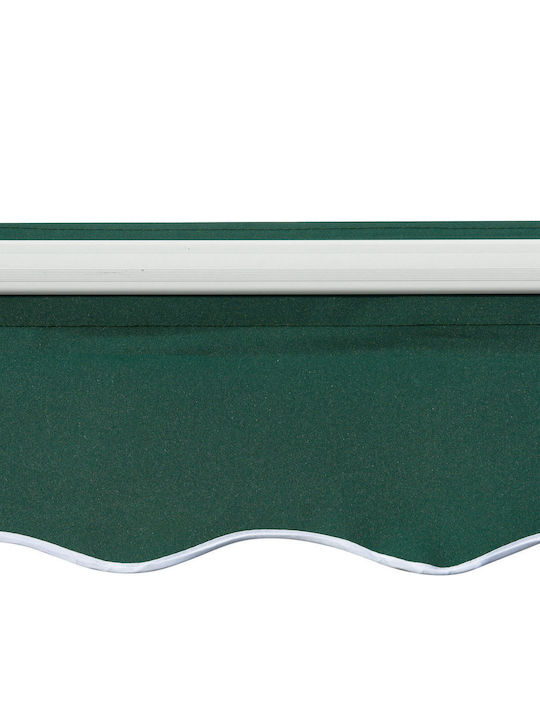 Outsunny Tendă de Terasă Verde 3x2m