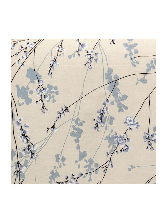 Lino Home Cotton Duvet Cover Set 165x245cm Single with Pillowcase Amandes Blue