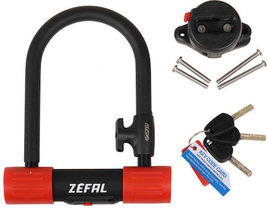 Zefal K-TRAZ U13 Fahrradschloss für Pedal mit Schlüssel Schwarz