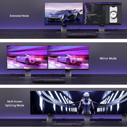 Ugreen Cablu DisplayPort 2.1 Certificat Vesa 2 M Suportă 16k@30hz 8k@240hz 4k@240hz 40 Gbps Hdr Hdcp 2.2 Dsc 1.2a Compatibil Freesync/g-sync Pc Gaming Monitor Tv