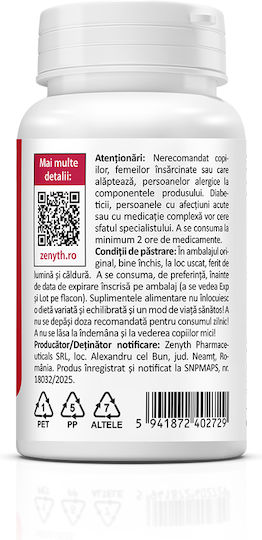 Zenyth Optimum Berberină cu Berbevis 550mg 30 capsule