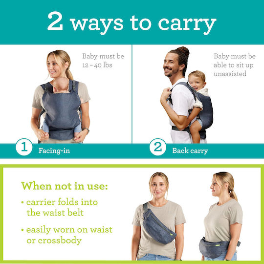 Infantino Classic Carrier Gray