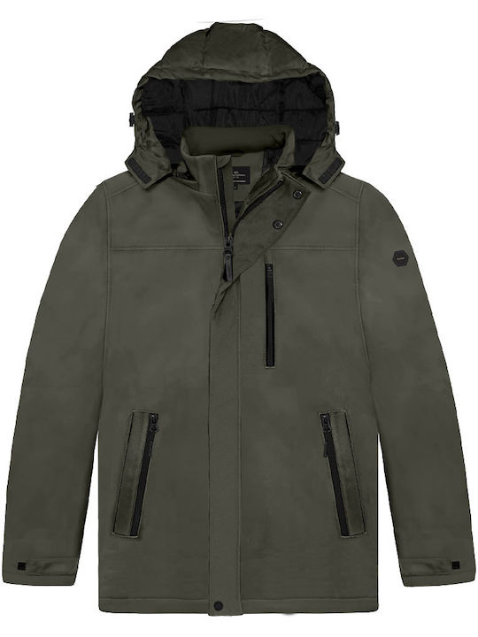 Herren Jacken Winter Khaki