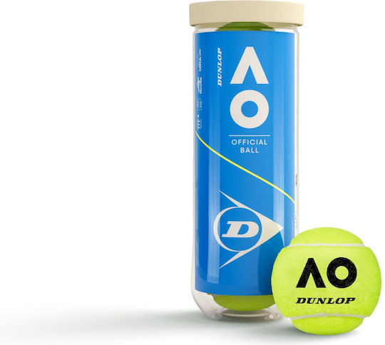 Dunlop Australian Official Tennis Balls X 3 3-Ball Can