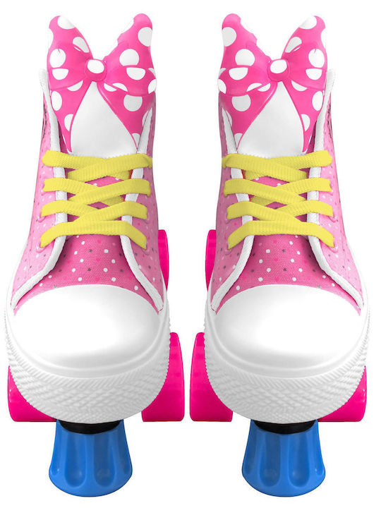 Role inline Disney Minnie, PVC, roz, pentru copii de la 3 ani