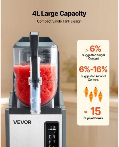 Vevor CGXXRJ25X14LO716M001V2 Mașină Slushy 4lt