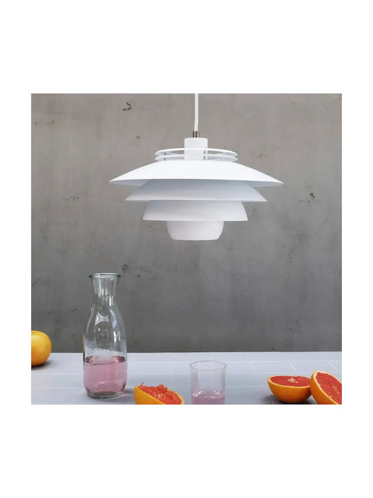 Selected by Pragmatic White Pendant Ceiling Light 38x38x20cm