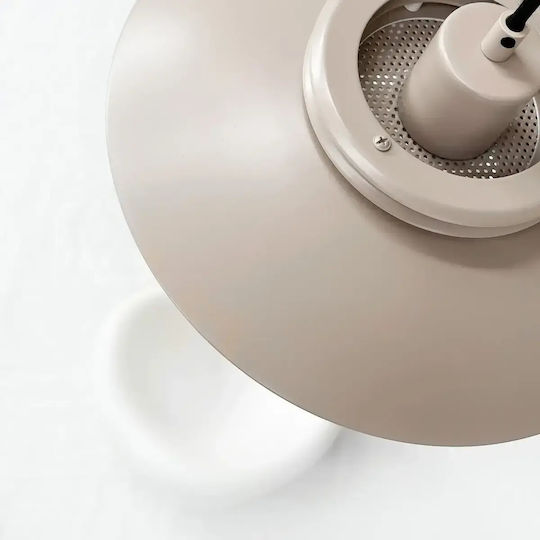 Selected by Pragmatic Beige LED Pendant Ceiling Light with Warm White Light 30x30x24cm