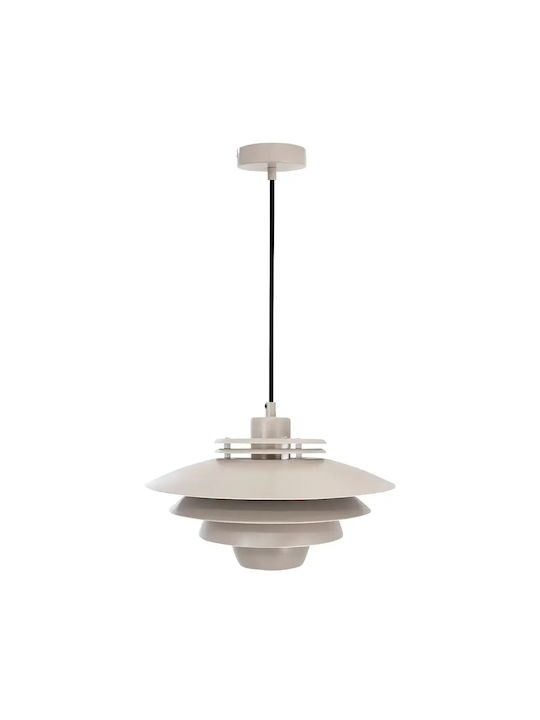 Selected by Pragmatic Beige LED Pendant Ceiling Light with Warm White Light 30x30x24cm