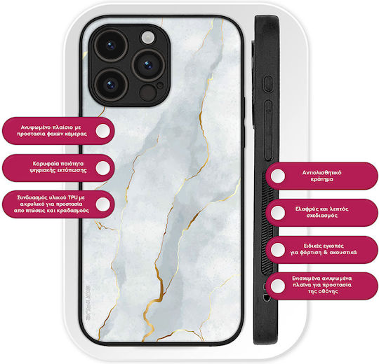 Калъф Sonique Marble Series Huawei Pura 80 Ultra Бял 01
