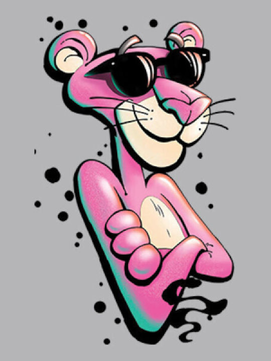 Дамска Тениска Cartoon Pink Panther Розова 100% Памук