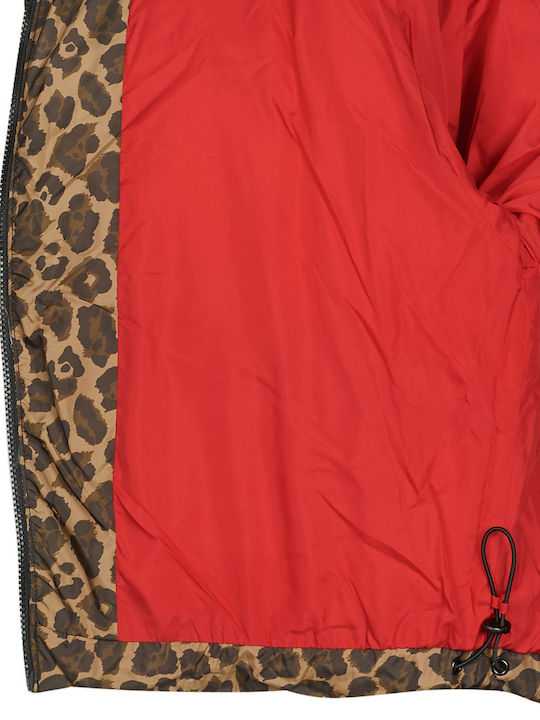 Women's Short Puffer Jacket for Winter Cocoa Creme