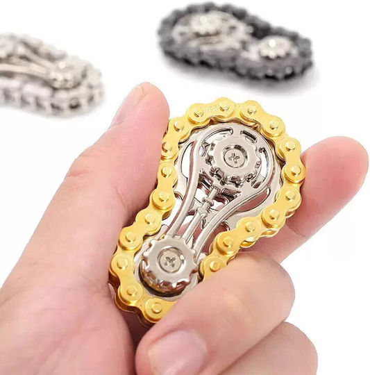 Alista Home Fidget Spinner Metallischer Goldener Schlüsselanhänger