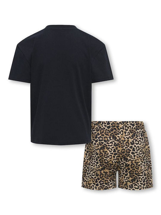 Kinderbekleidungssets mit Sommer-Shorts 2 Stück Schwarz