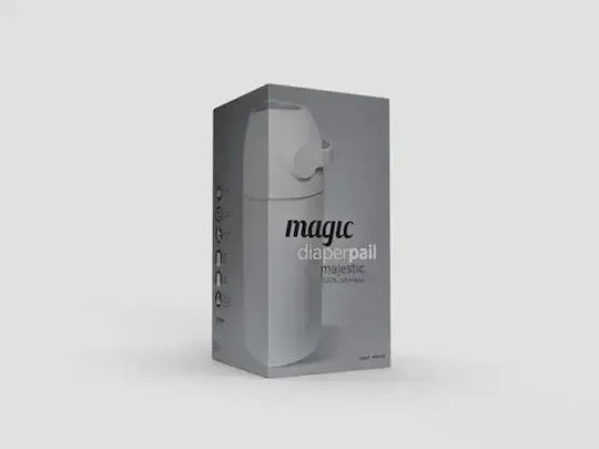 WeToo White Diaper Disposal Bin