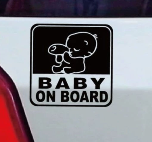 Ebest Baby an Bord Aufkleber Eb-b0011 11*11 Schwarzer